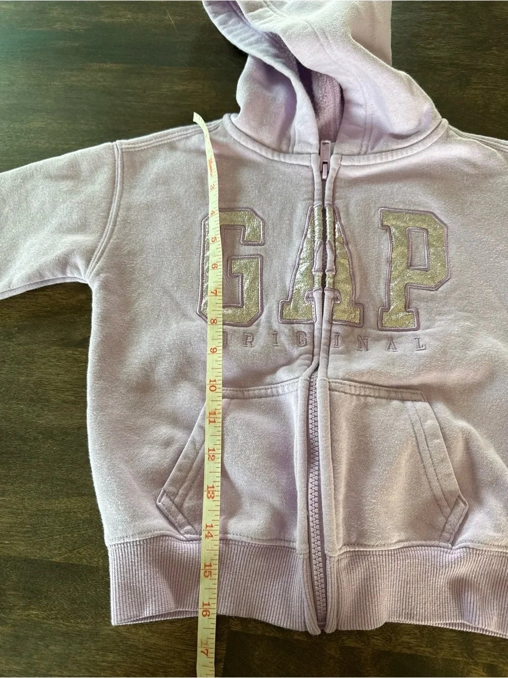 GAP Kids Light Lavender Full-Zip Hooded Sweatshirt